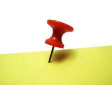 Red Thumbtack Royalty Free Stock Images