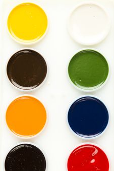 Watercolor Paint Palette Royalty Free Stock Image
