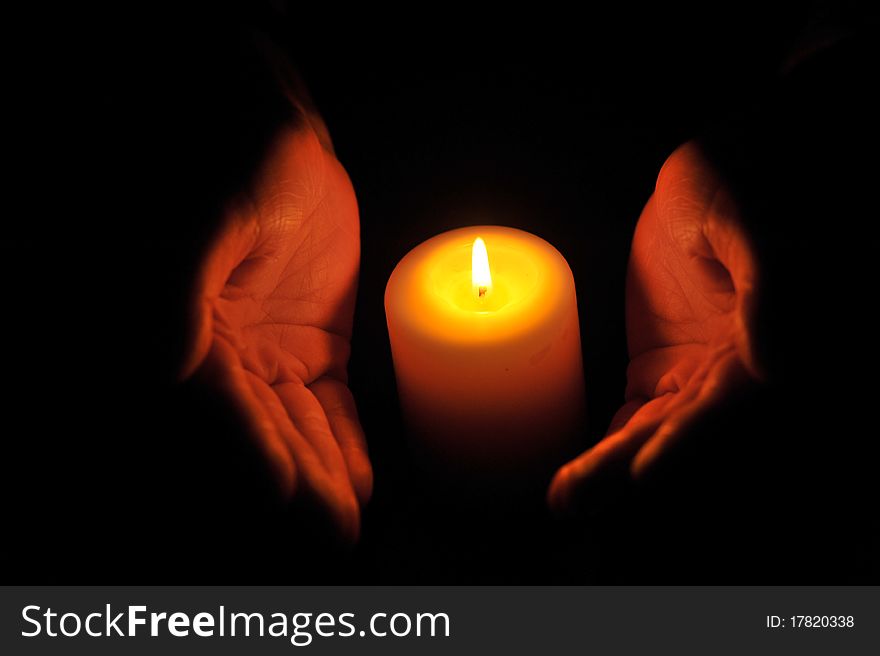 The light of love in your hands. The light of love in your hands