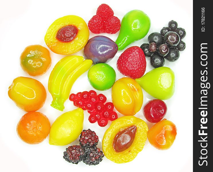 Marmalade gelatin fruits