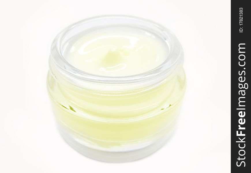 Herbal yellow cosmetic creme for face health-care