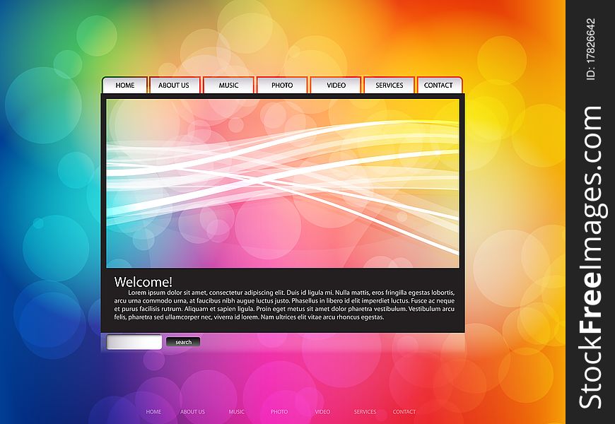 Colorful Website Template