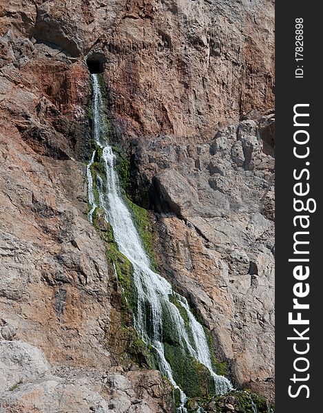 Cascade from inside the rock, Gibraltar