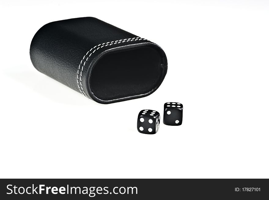 Two black dice