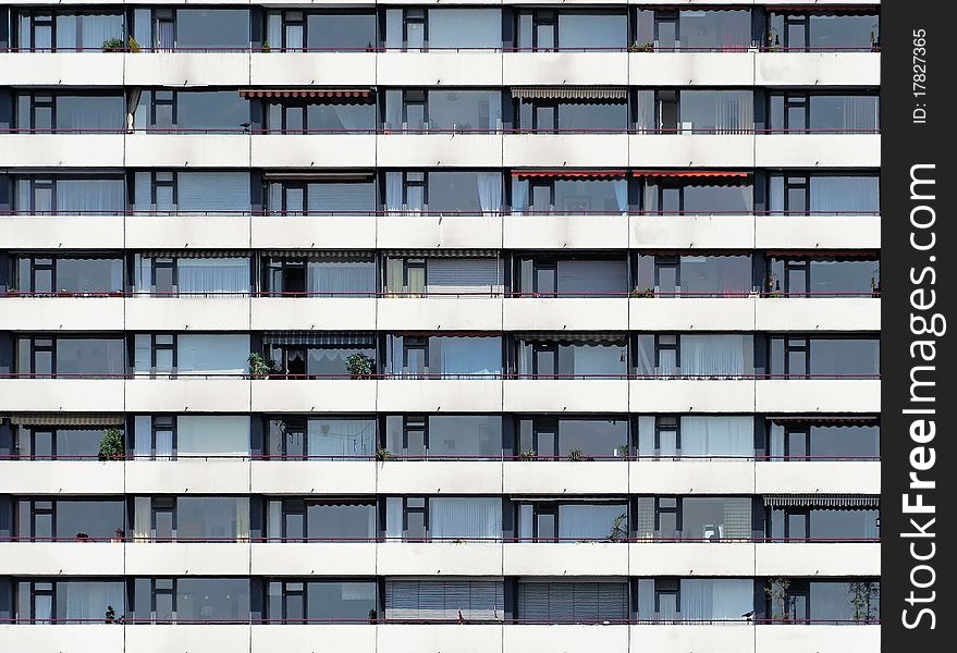 Skyscraper front in MÃ¼lheim an der Ruhr