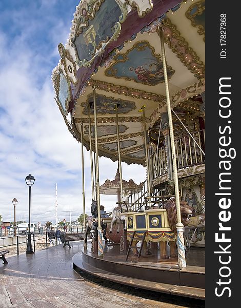 Antique carousel. Honfleur