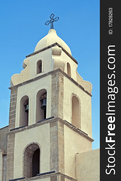 Church tower in south Italy