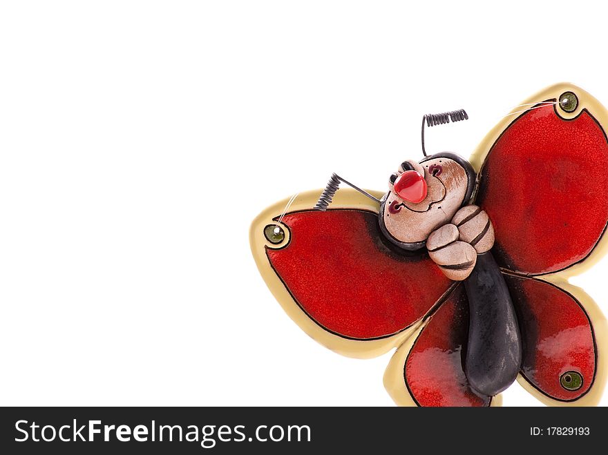 Ceramic Butterfly Background Image with