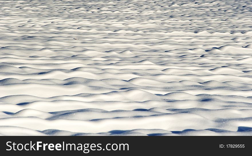 Snow covered furrows in Black Forest. Snow covered furrows in Black Forest