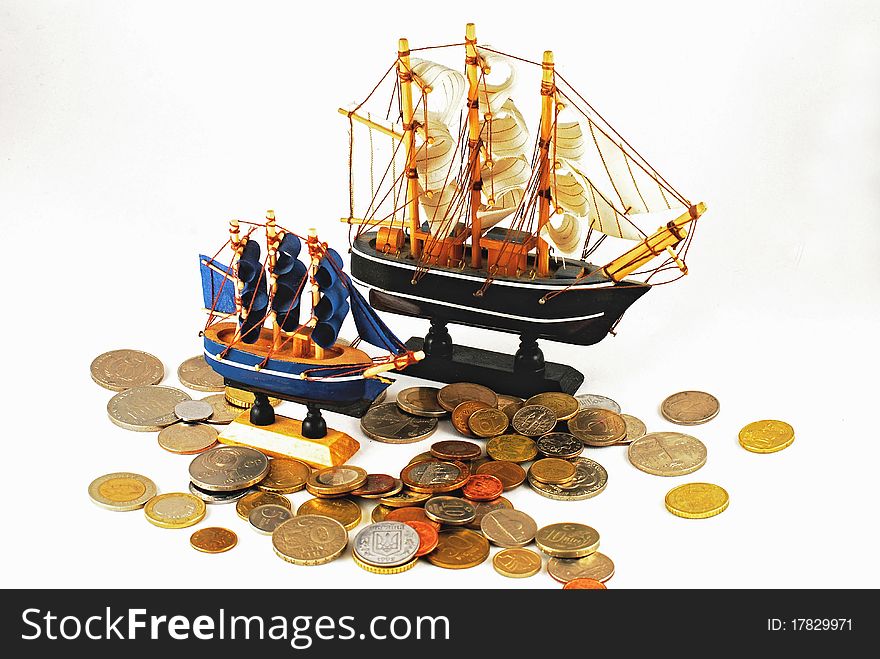 Model Ships And Coins