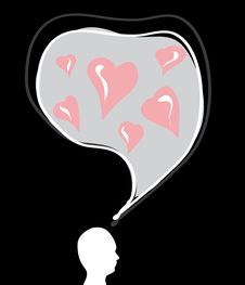 Male Head Silhouette Royalty Free Stock Image Male Head Silhouette Royalty Free Stock Image