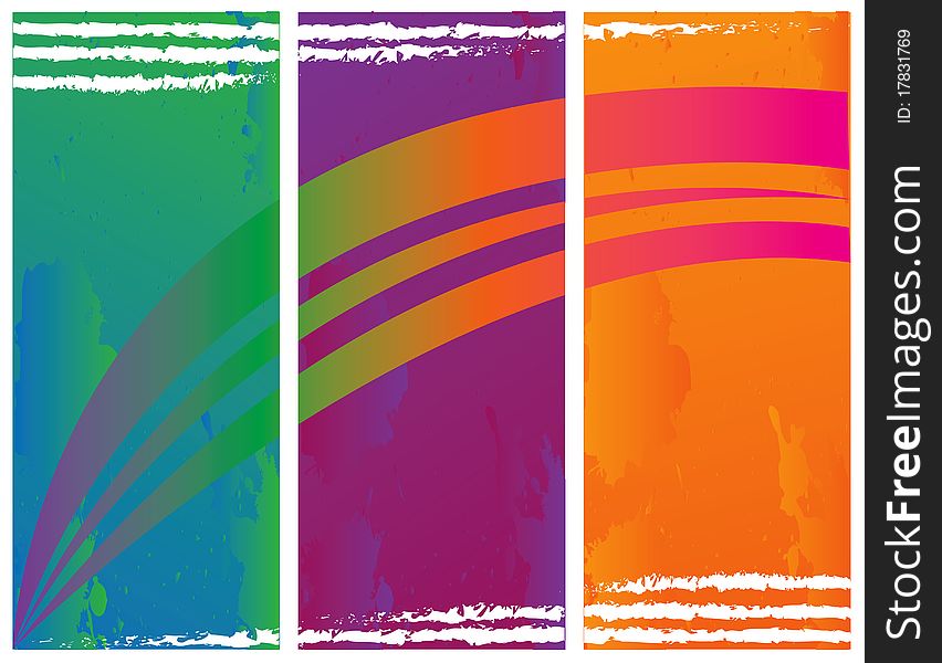 Abstract color banner illustration