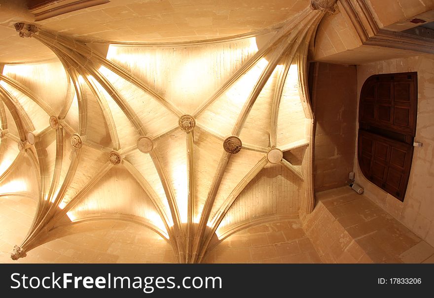 Vaulted Ceiling at Chateau de Chenonceau France