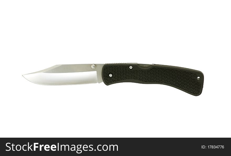 Clasp knife against a white background