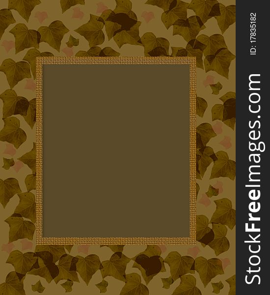 Dark camouflage foliage border scrapbook page illustration. Dark camouflage foliage border scrapbook page illustration