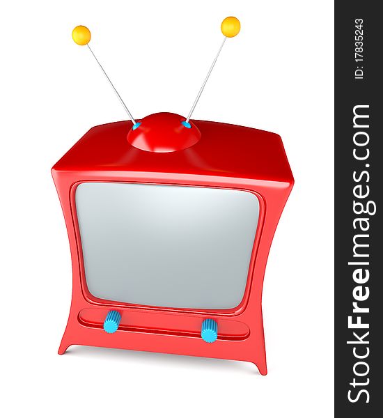 Cartoon styled tv