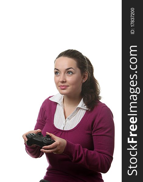 Woman Play Wideogame