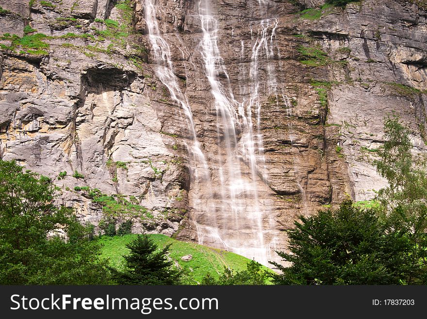 Waterfall near Lauterbrunnen