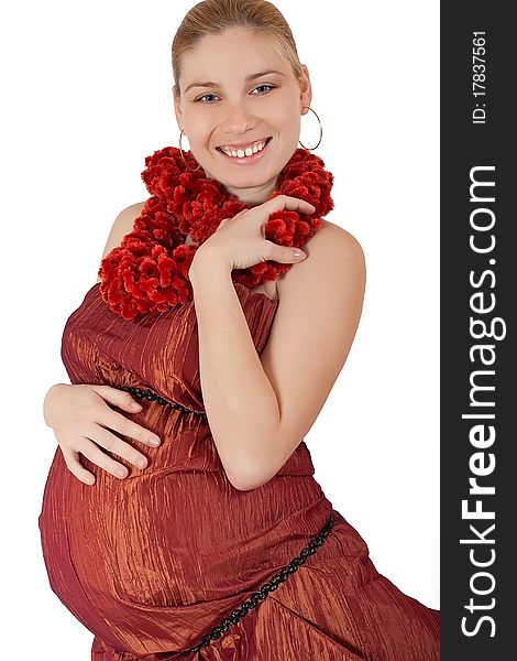 Portrait of a beautiful pregnant woman