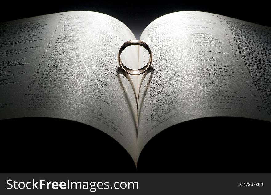 Wedding Ring on a Bible