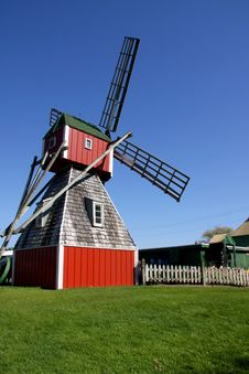Old Dutch Windmill Royalty Free Stock Images