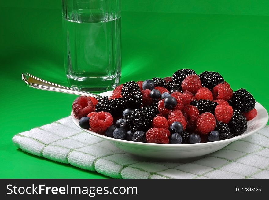 Plate Of Healthy Berries