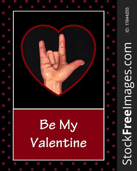 Valentine in American Sign Language