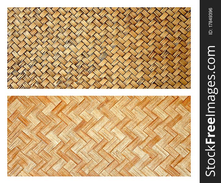 2 style of bamboo weave