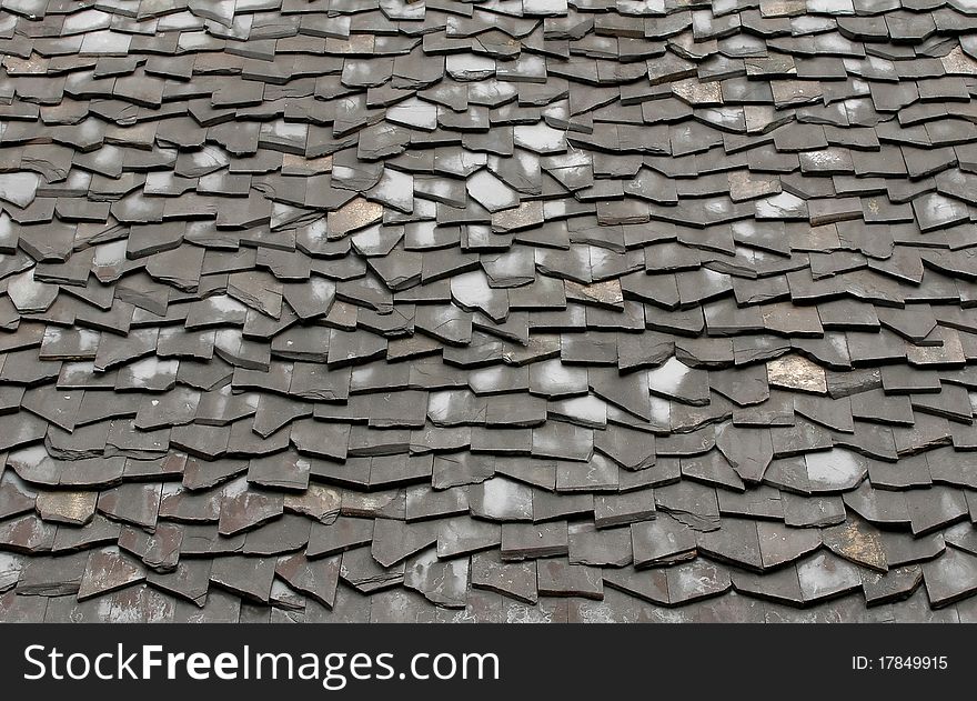 Texture of natural stone roof