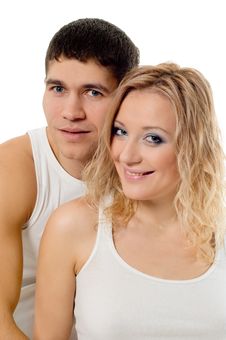 Lucky Pair Lad And Girl Royalty Free Stock Photography