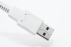 USB Cable Plug Stock Photo