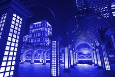 Blue Style Night Scenes Of The Taipei City, Taiwan Royalty Free Stock Image Blue Style Night Scenes Of The Taipei City, Taiwan Royalty Free Stock Image