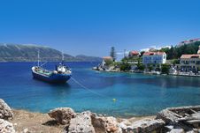 Greek Fishing Village Royalty Free Stock Photography Greek Fishing Village Royalty Free Stock Photography