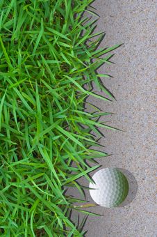 Golfball In The Bunker Stock Images Golfball In The Bunker Stock Images