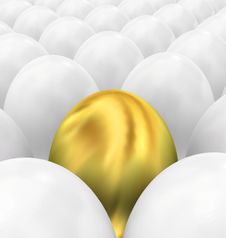 Golden Easter Egg Royalty Free Stock Image Golden Easter Egg Royalty Free Stock Image