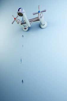 Tap Water Drops Royalty Free Stock Photo Tap Water Drops Royalty Free Stock Photo