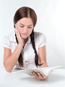 Girl Reading A Book Stock Photography Girl Reading A Book Stock Photography