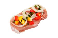 Pork Chop With Vegetables Stock Photography
