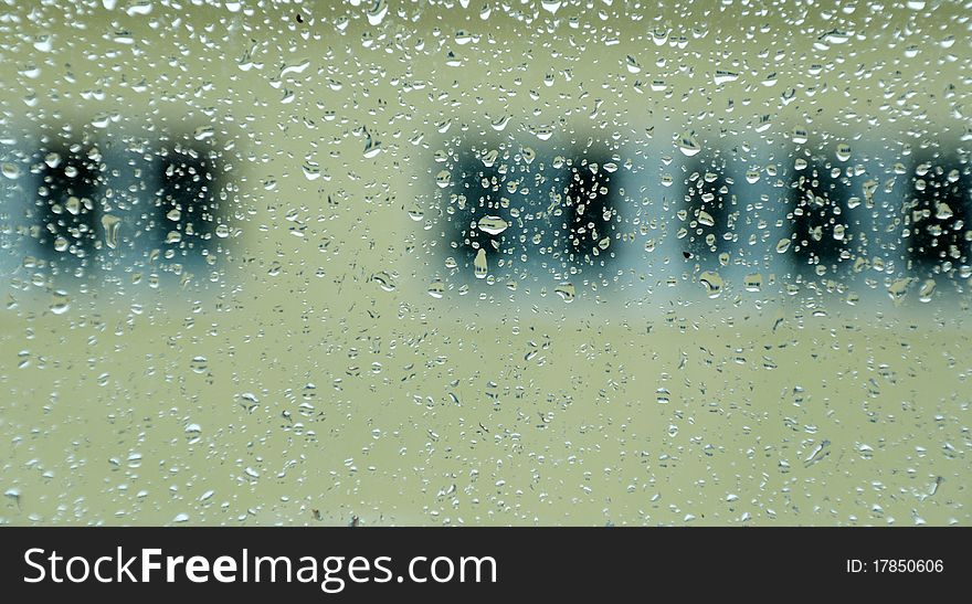 Water Drops On Window