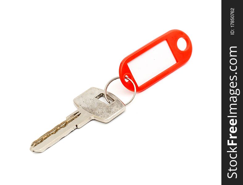 House Key With Blank Label