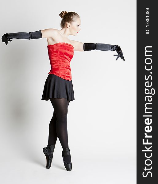 Young woman as ballet dancer