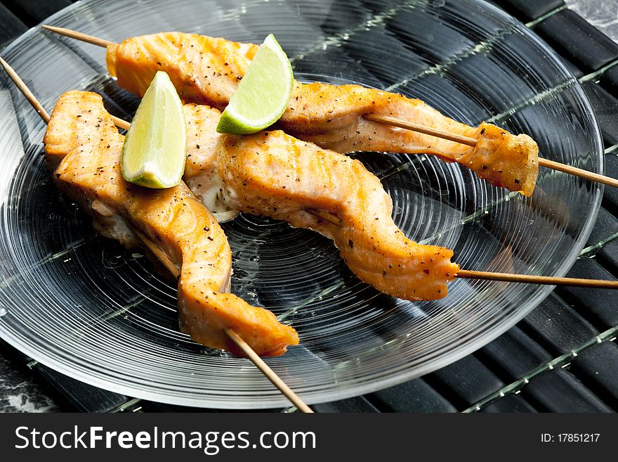 Salmon Skewers