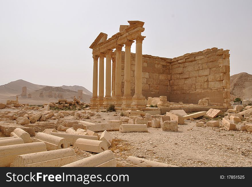Funerary temple in Palmyra, Syria