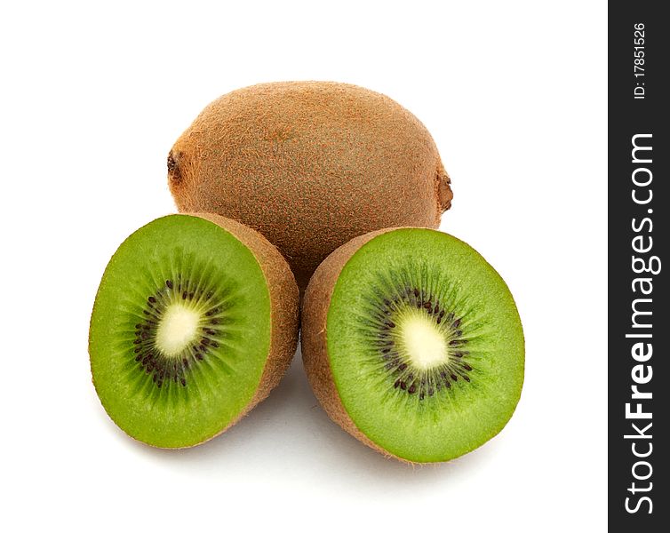 Kiwi Fruit Isolated on a white background