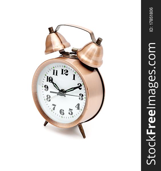 Bronze vintage alarm clock