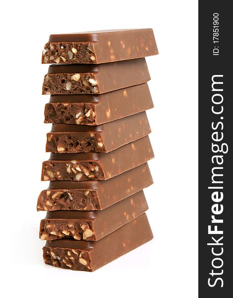 Stack Of Chocolate Pieces