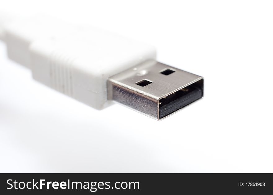 An image of usb plug. An image of usb plug