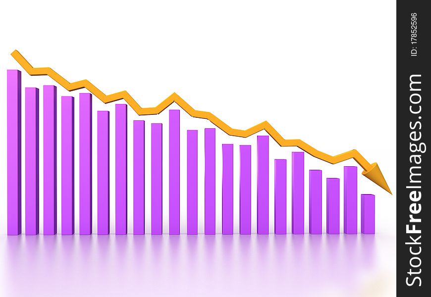 The graph of incidence of the pink boxes and orange arrows on the mirror surface â„–3. The graph of incidence of the pink boxes and orange arrows on the mirror surface â„–3