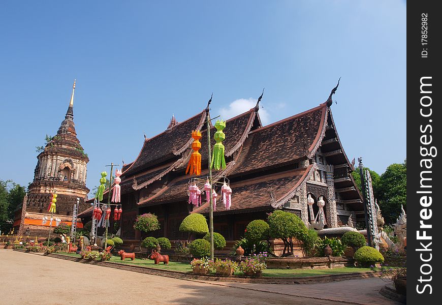The more than 700 years old temple,Thailand. The more than 700 years old temple,Thailand