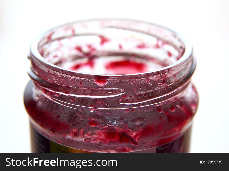 Empty Glass Of Jam